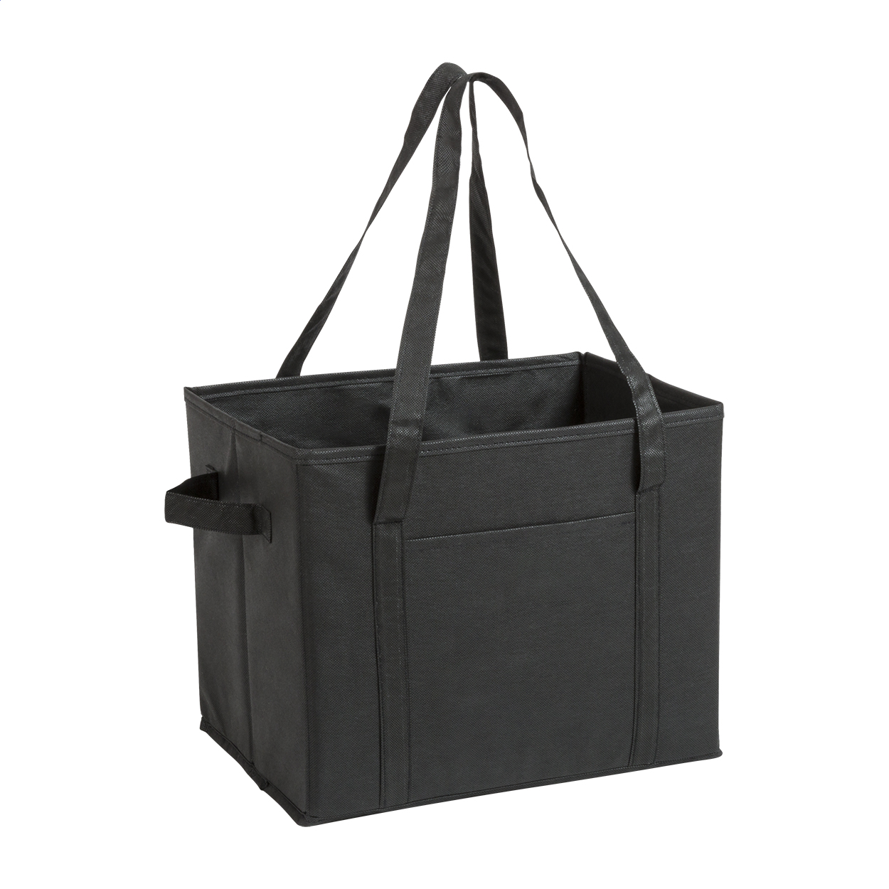 Butix opvouwbare kofferbak organizer van non-woven met handvatten en logo bedrukken met logo