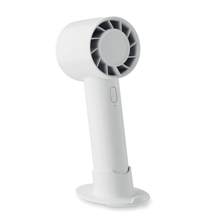 Kleine draagbare ventilator met telefoonhouder en USB-oplaadbare batterij - Merchtem