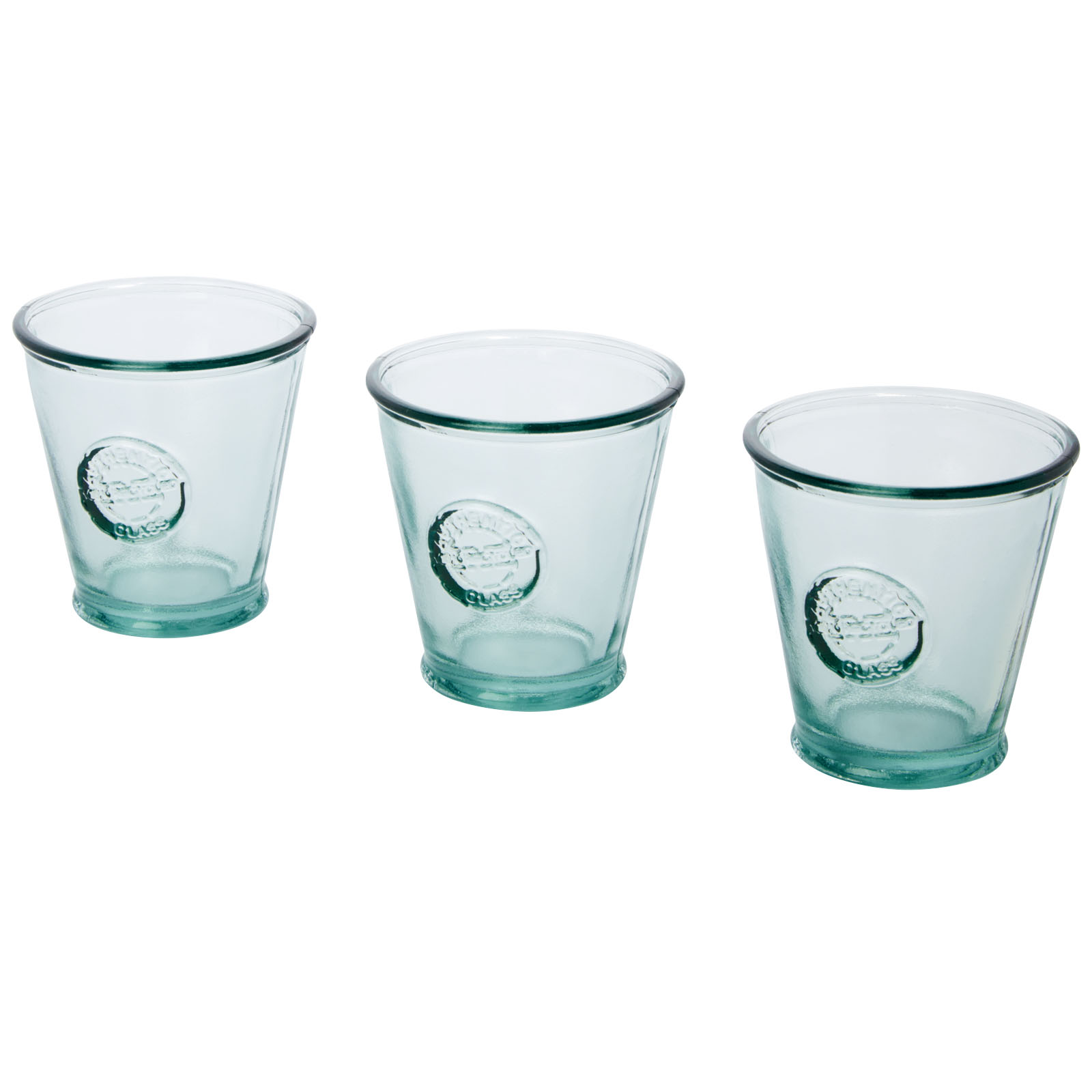 3-delige gerecyclede glazen set 250 ml - Tervuren