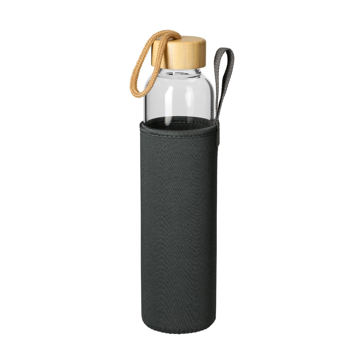 Glazen fles met hoes "Bamboe" 0,65 l - Steenokkerzeel