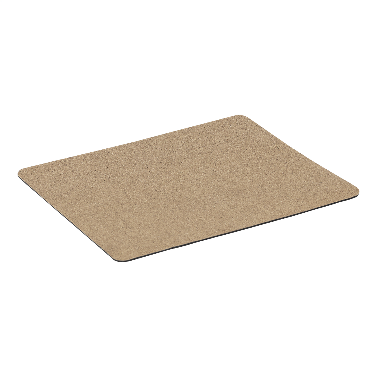 Corpad muismat van natuurkurk met siliconen onderkant en logo bedrukken met logo