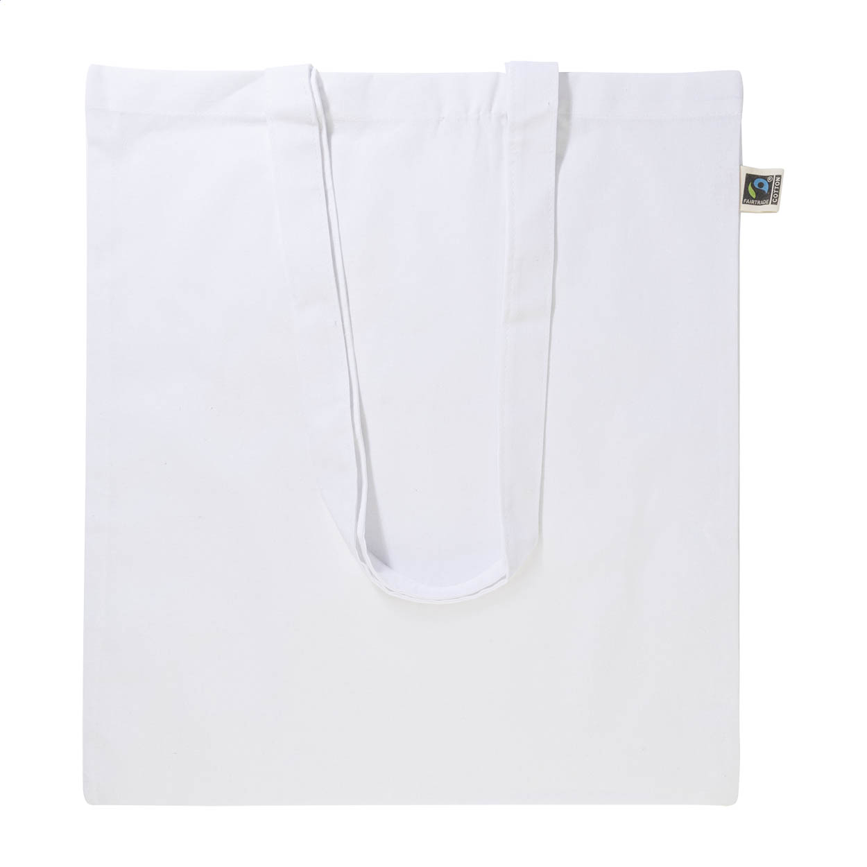 Fershop Hue gekleurde Fairtrade katoenen boodschappentas 140 g/m², met logo bedrukken met logo