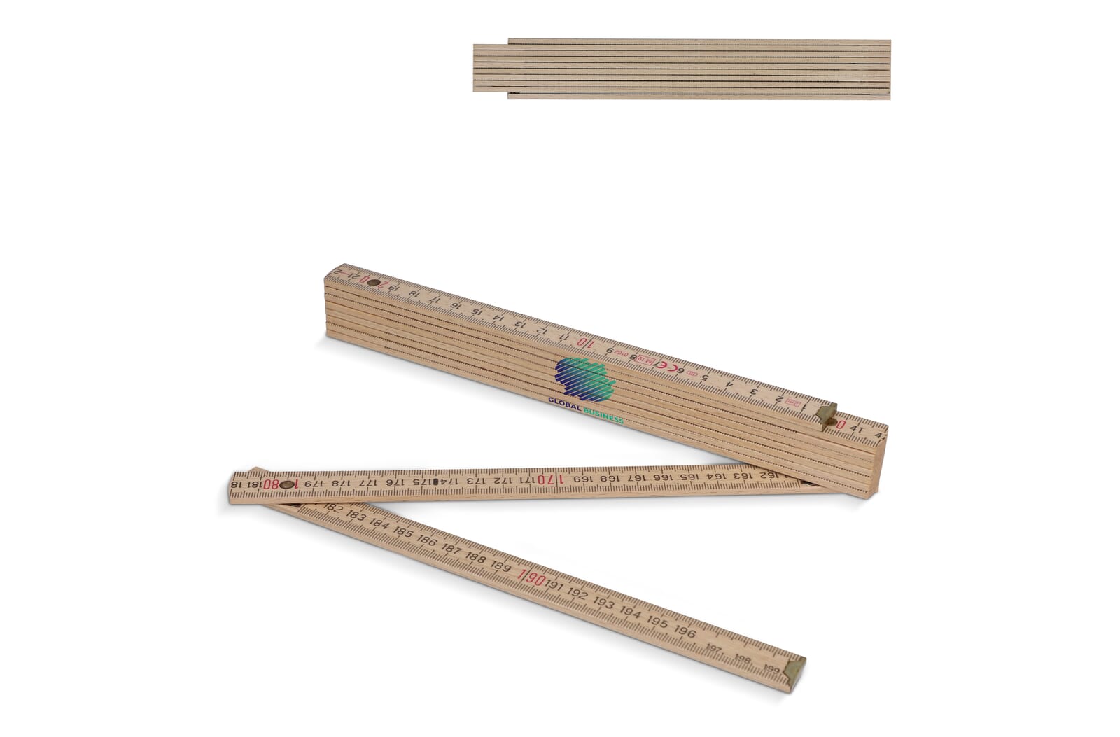 Règle pliante en bois 2m premium, naturel