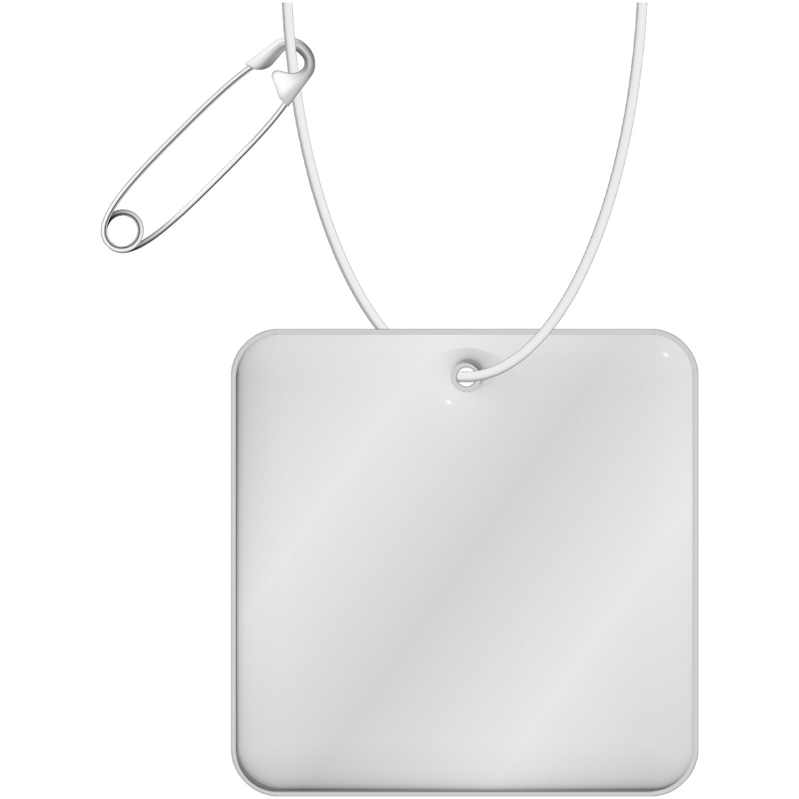 Vierkante Reflecterende Hanger - Hemiksem bedrukken met logo