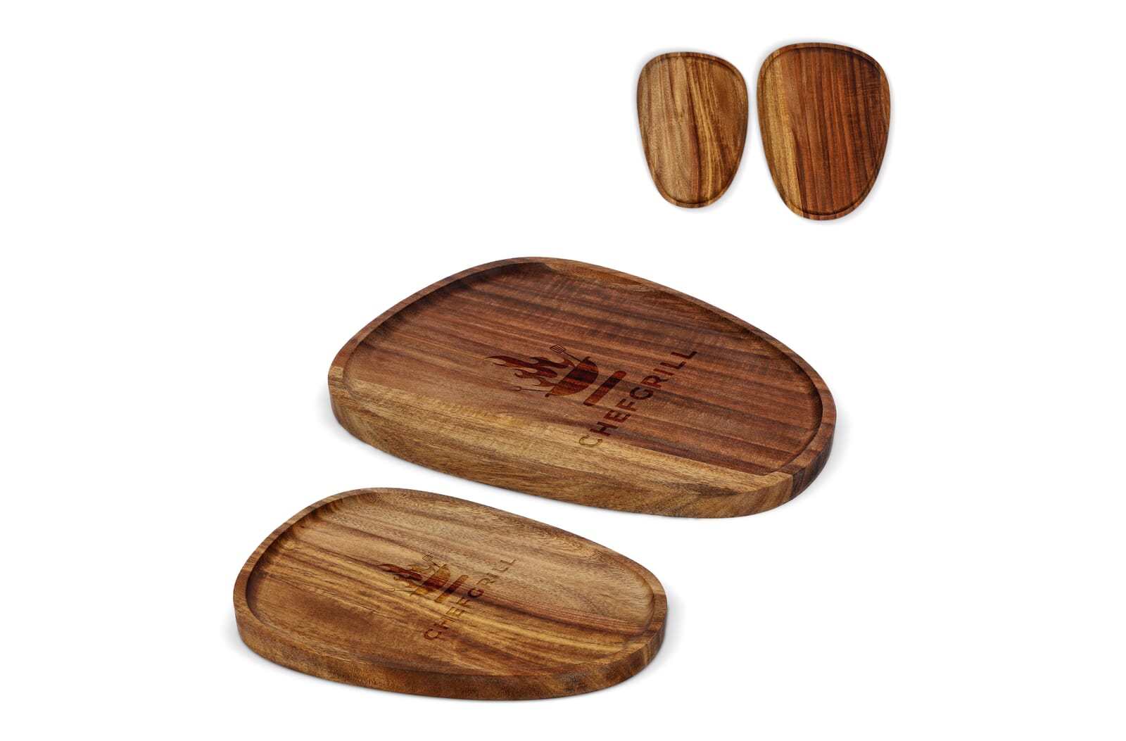 Natuurlijke Elegantie 2-pack houten schalen - Wetteren