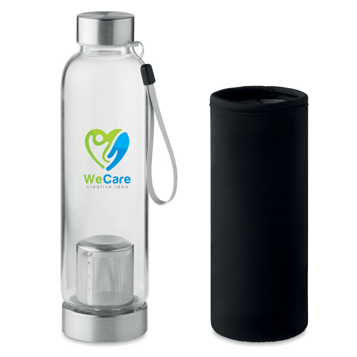 Glazen Theefles met Infuser 500ml - Vorselaar