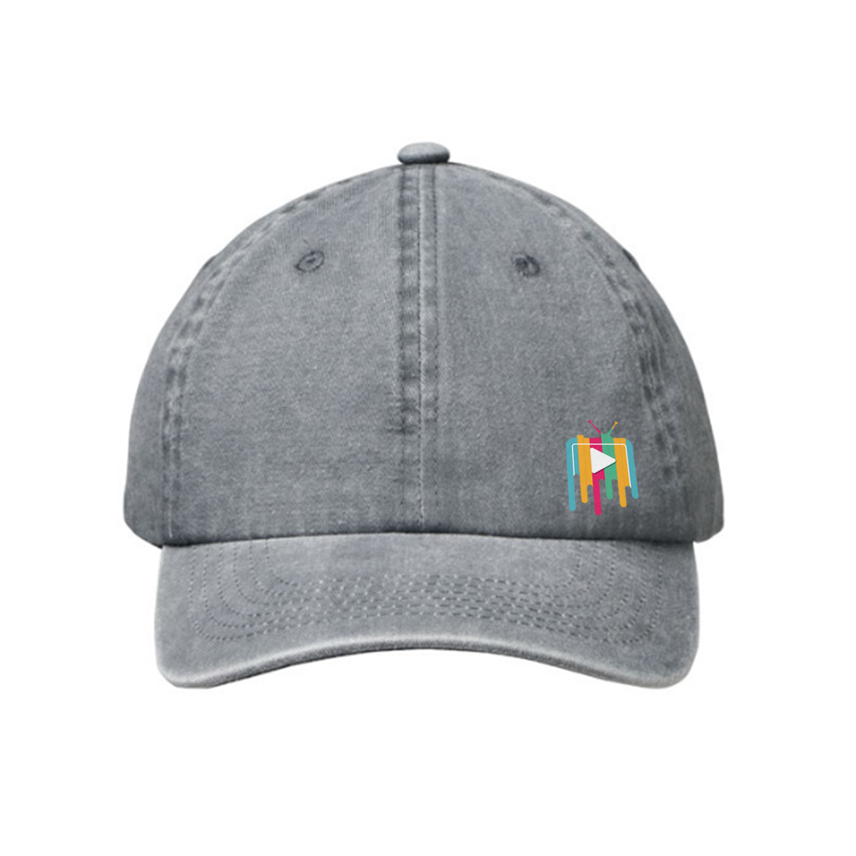 Vintage Washed Katoenen Baseball Cap - Kuurne
