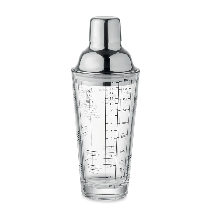 Glazen Cocktailshaker 400 ml met Recepten - Borgloon