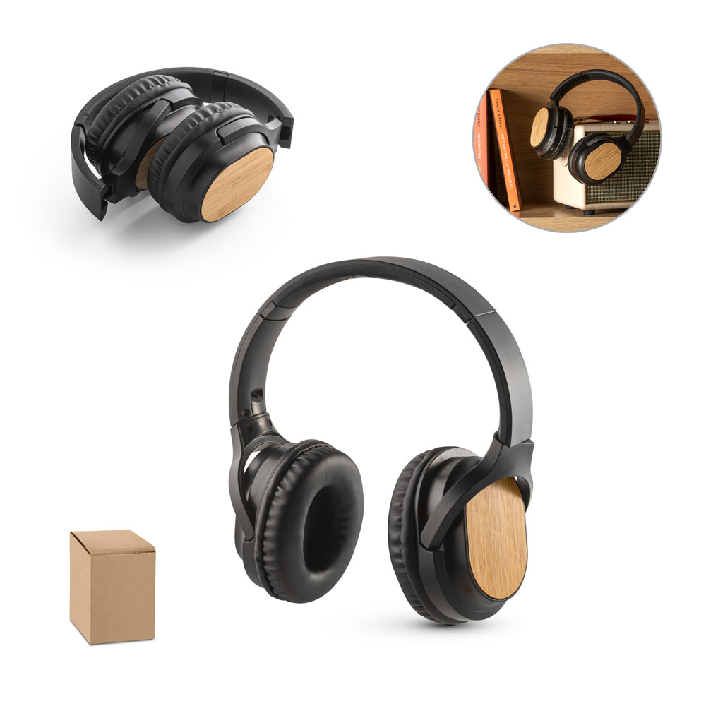 Vouwbare Bamboe Bluetooth Koptelefoon - Lievegem