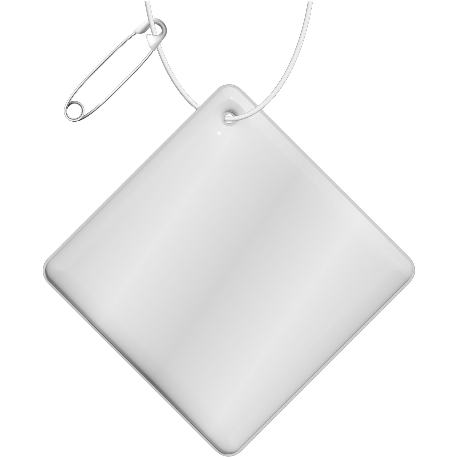 Kleine Diamant Reflecterende Hanger - Hasselt bedrukken met logo