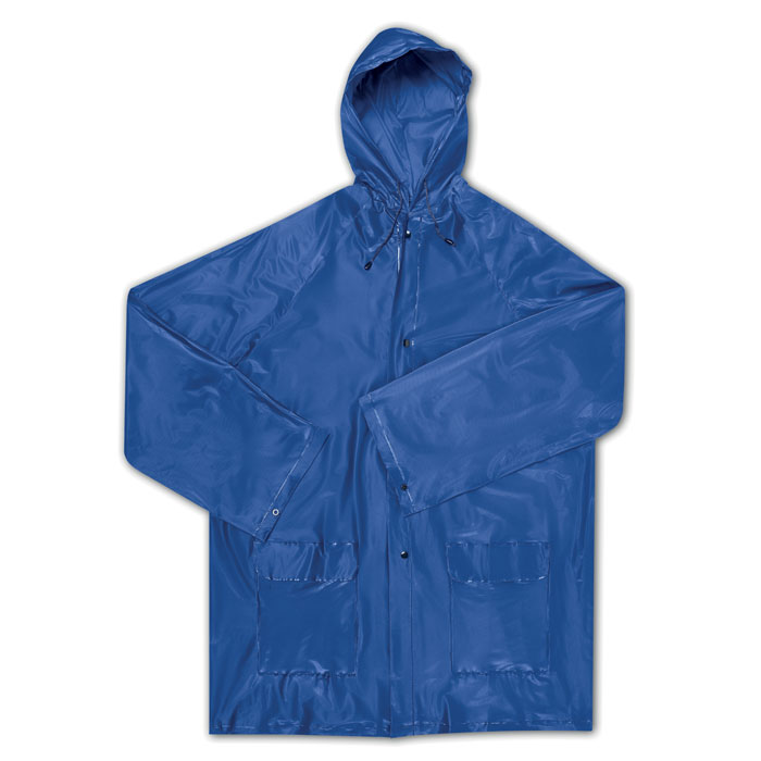 Regenjas met capuchon en klepzakken - Lochristi