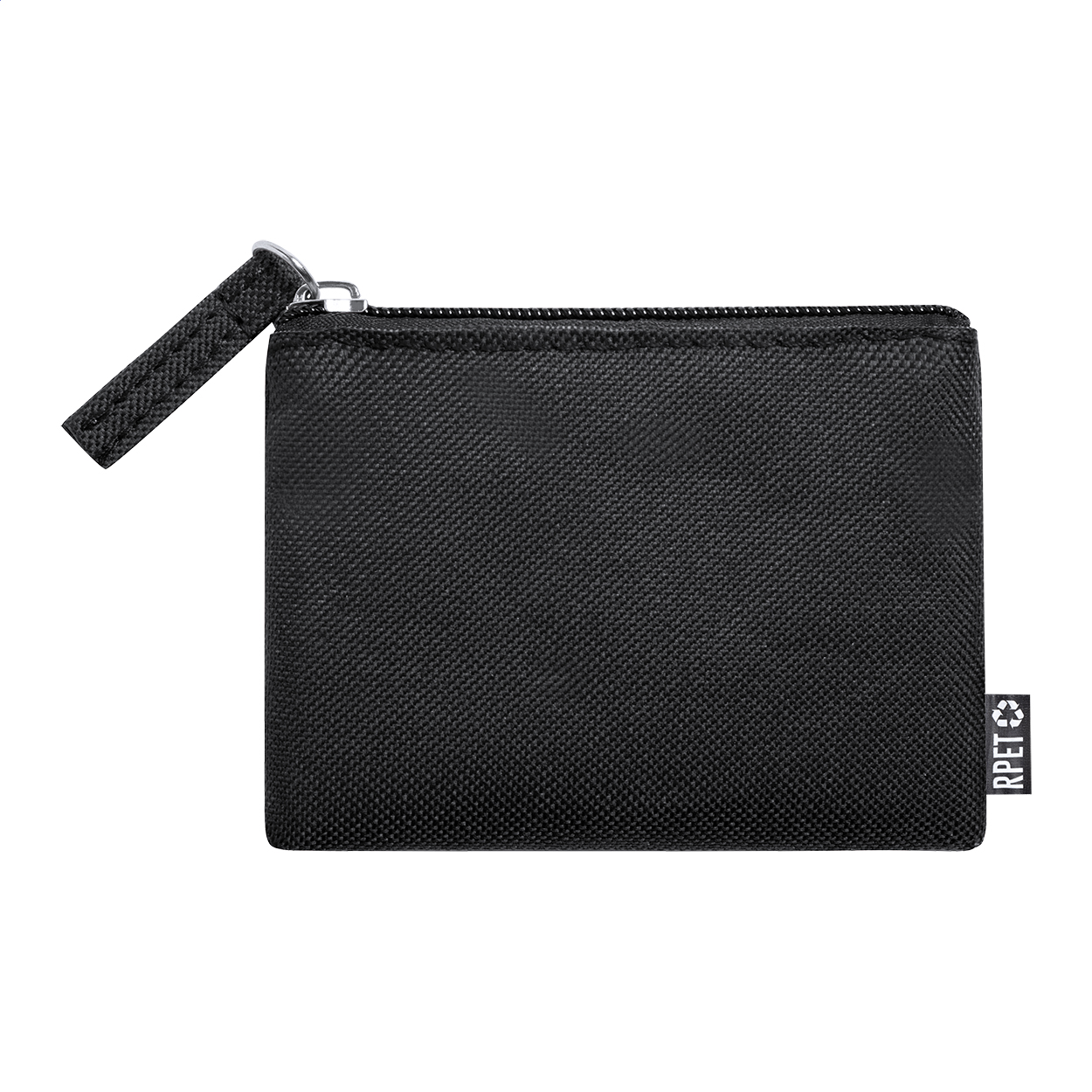 Dirham portemonnee met rits van 600D RPET polyester met uw logo bedrukken met logo