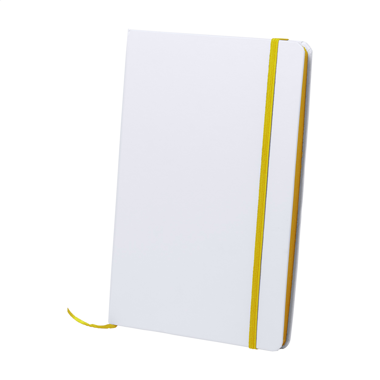 Pendula A5 notitieboek met 100 blanco vellen en gekleurd elastiek bedrukken met logo