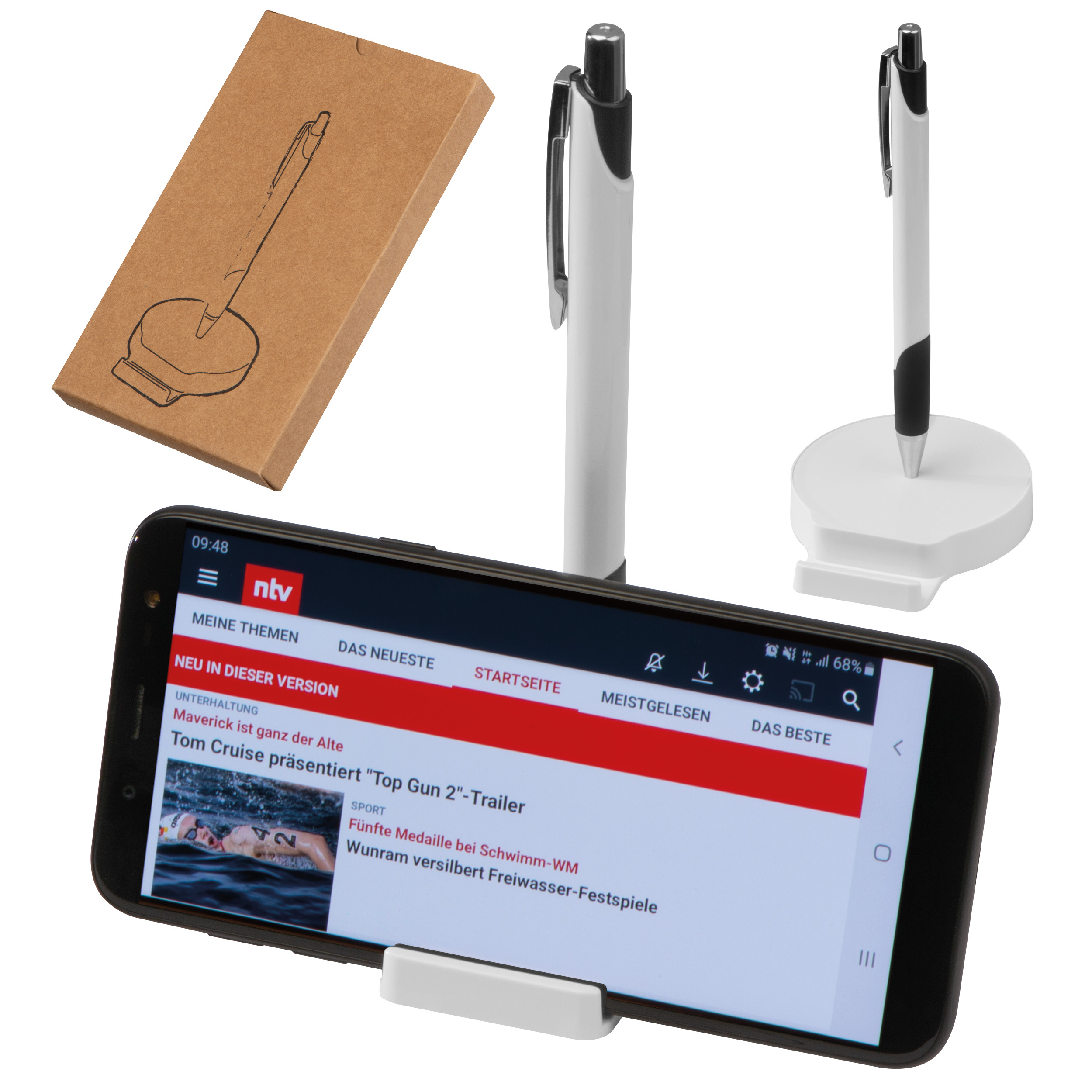 Magnetische Telefoonhouder met Balpen - Blankenberge