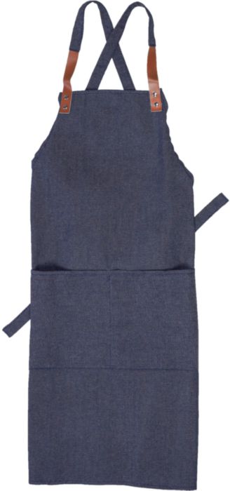Schort met schouderbanden van denim - Diepenbeek