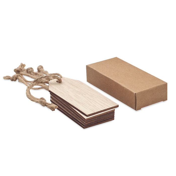 Houten Cadeaulabels Set - Lede