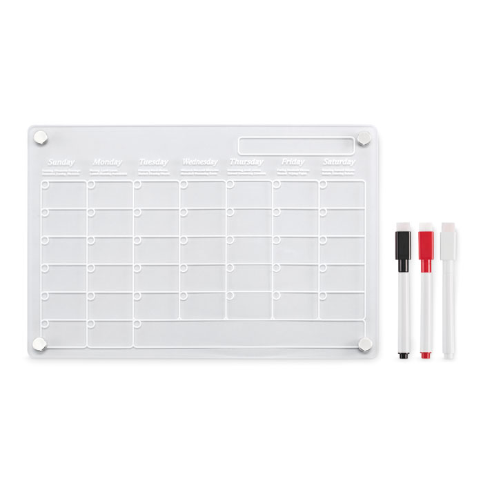 Magnetische acryl planner bedrukken met logo