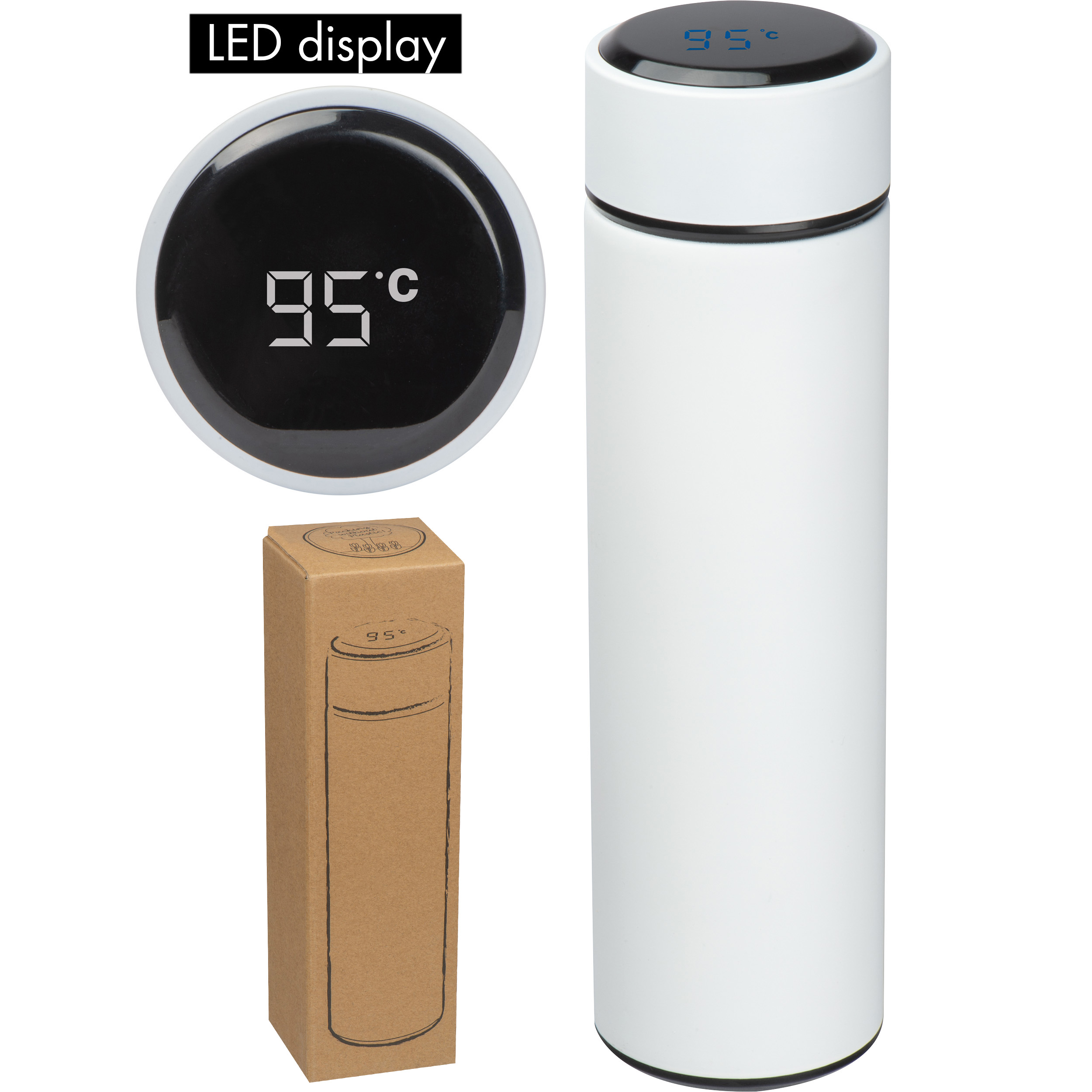 Drinkfles met LED Display - Beersel