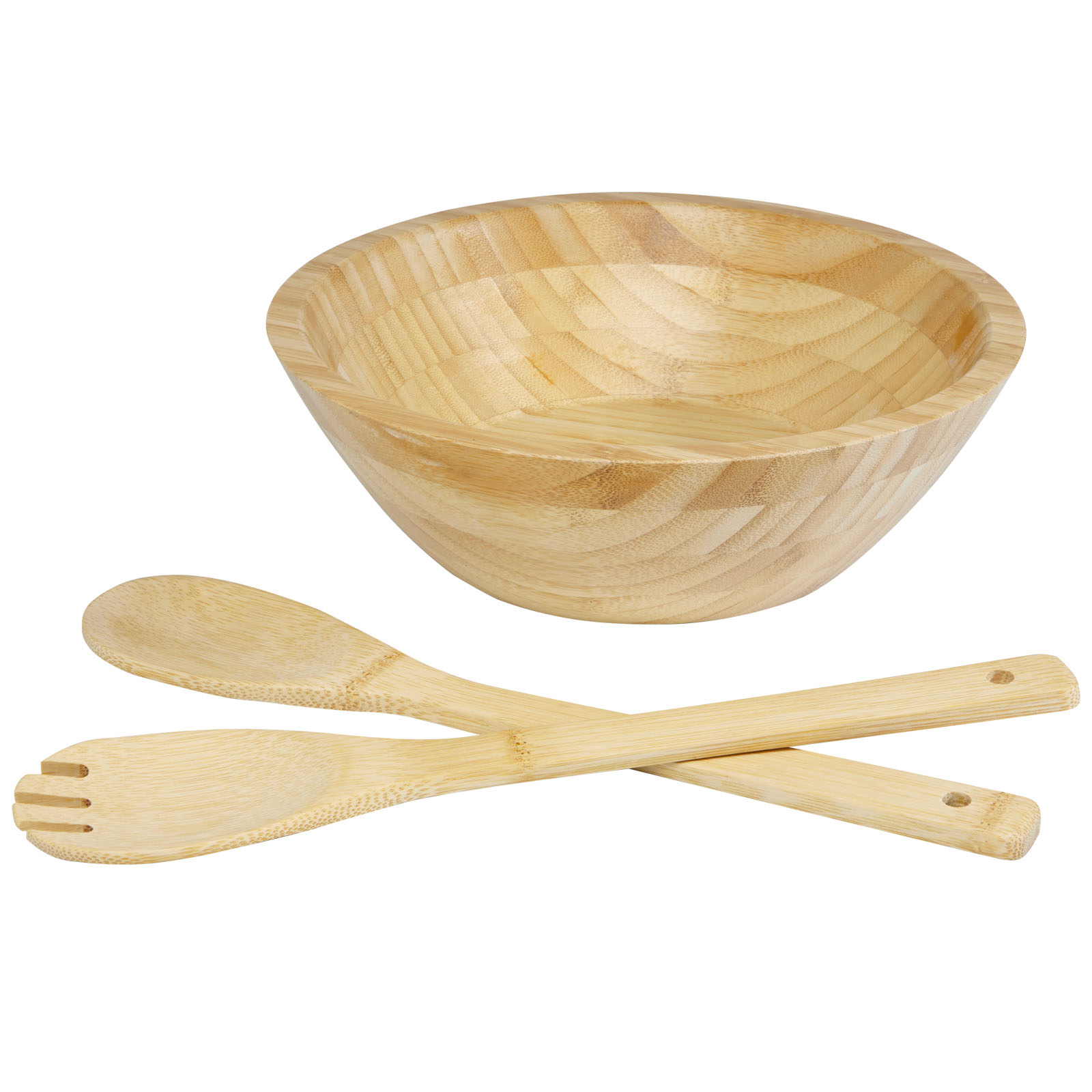 Bamboe Salade Schaal en Gereedschap Set - Schoten