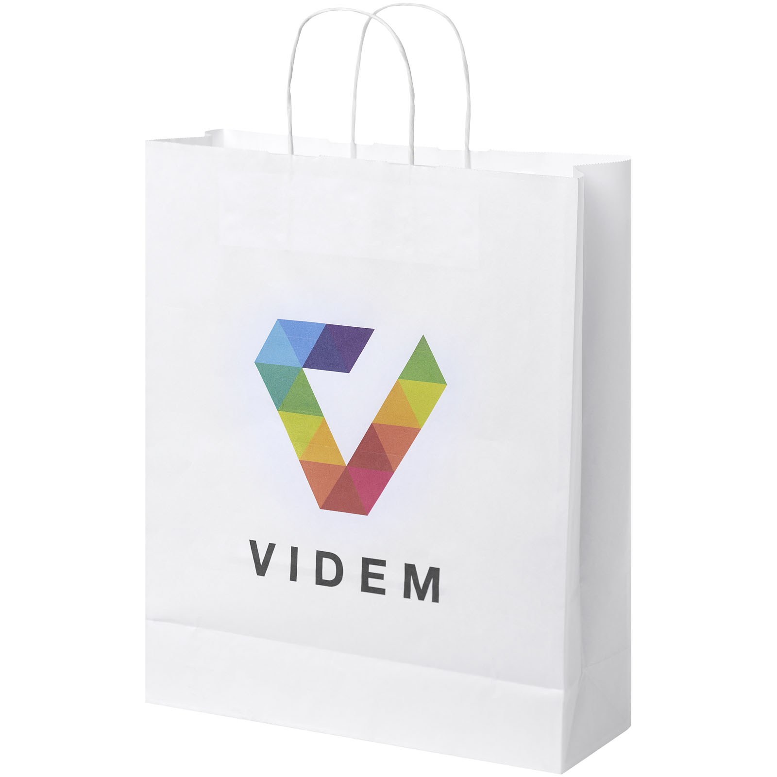 Grote Kraft Papieren Tas met Gedraaide Handvatten - Lede