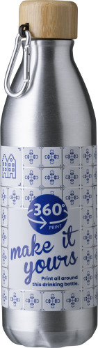 Aluminium drinkfles met bamboedop - Aartselaar