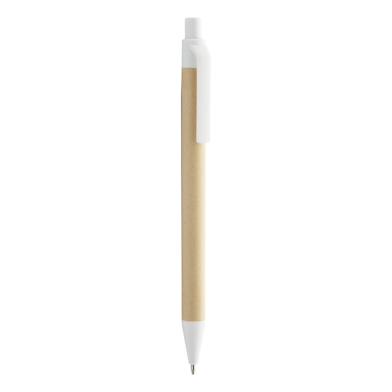 Plarri balpen van gerecycled papier en biologisch afbreekbaar PLA bedrukken met logo