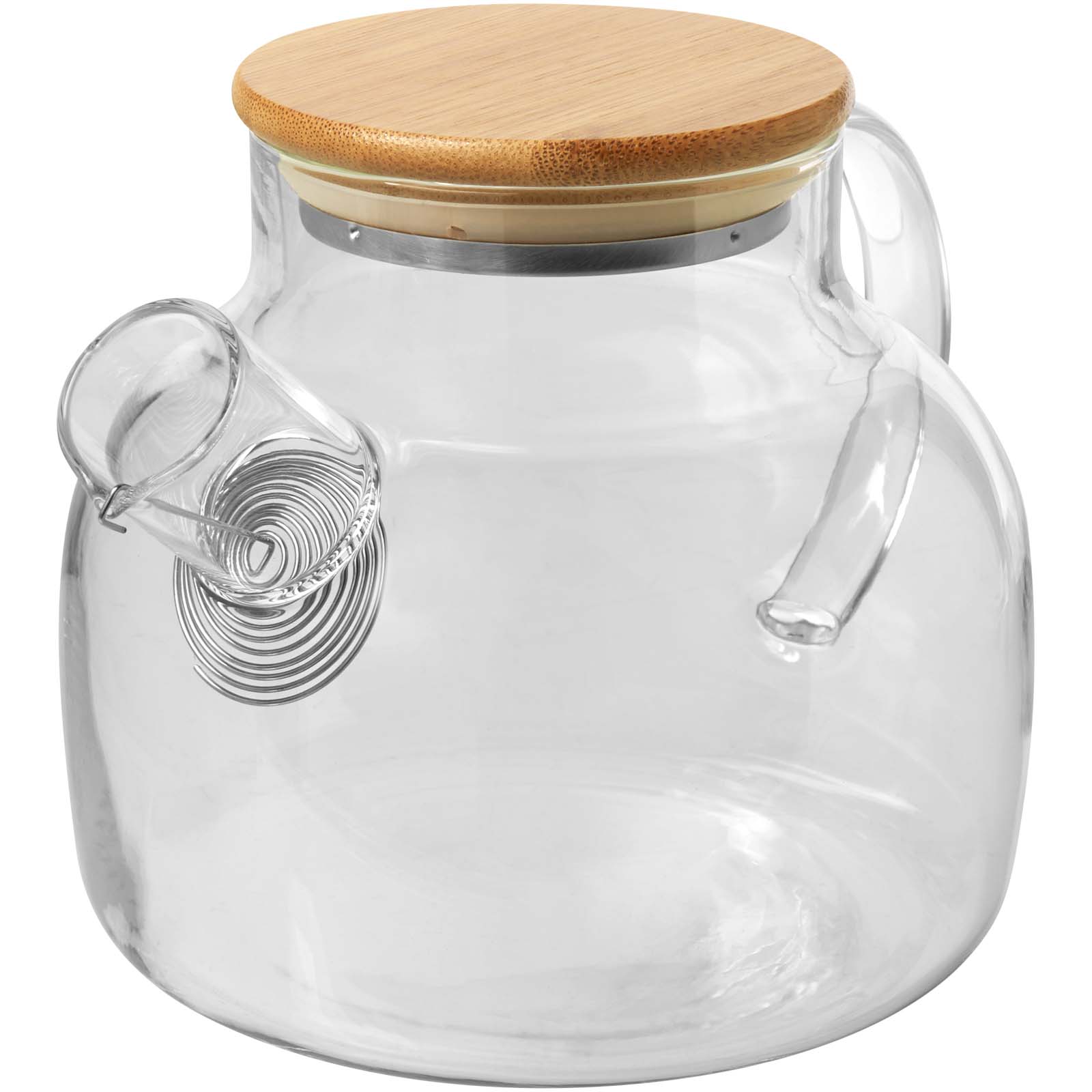 Glazen Theepot met Bamboe Deksel - Wijnegem