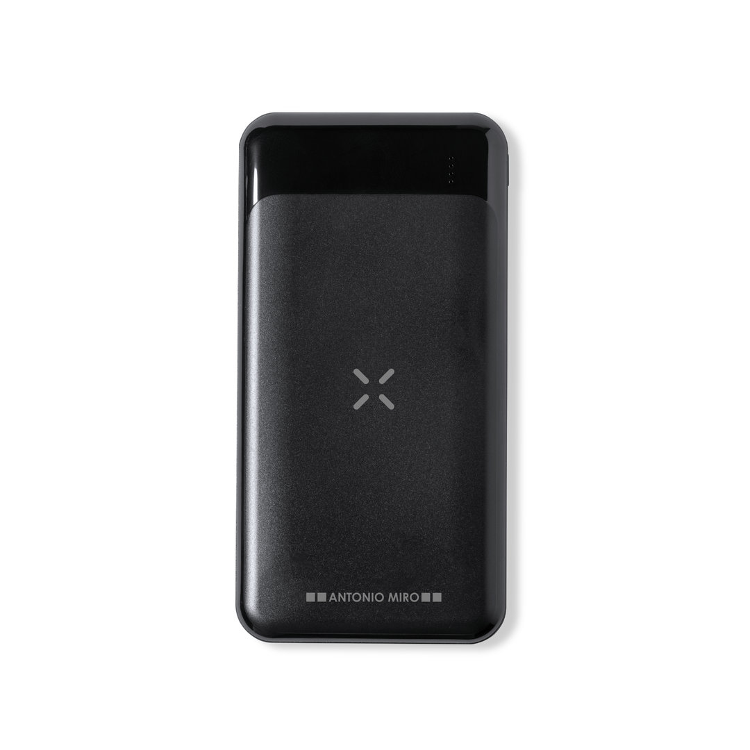 Matte Zwarte Draadloze Powerbank - Vlamertinge