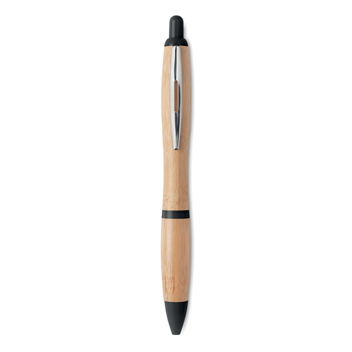 Bamboe Balpen met Drukknop - Essen