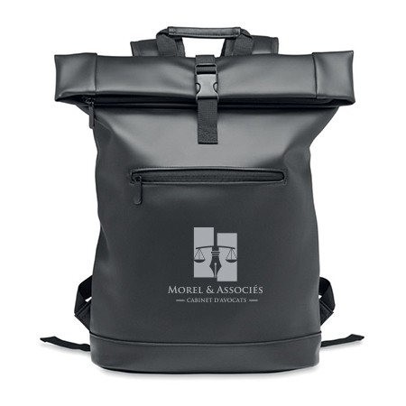 Laptop PU Rolltop Rugzak - Pittem