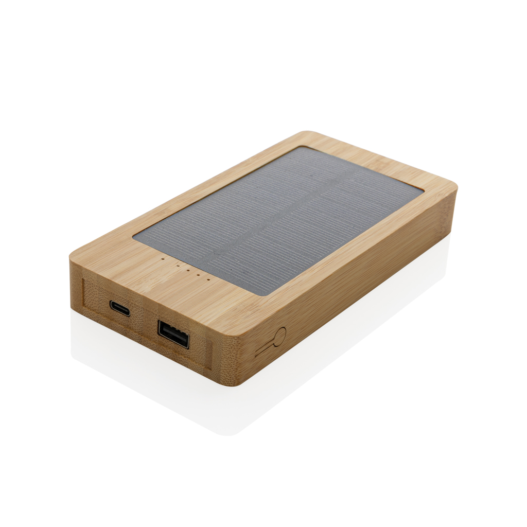 Bamboe Zonne-energie Powerbank 10.000 mAh - Tielt