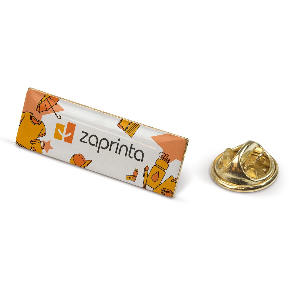 Rechthoekige Metalen Pin met Vlindersluiting - Tremelo