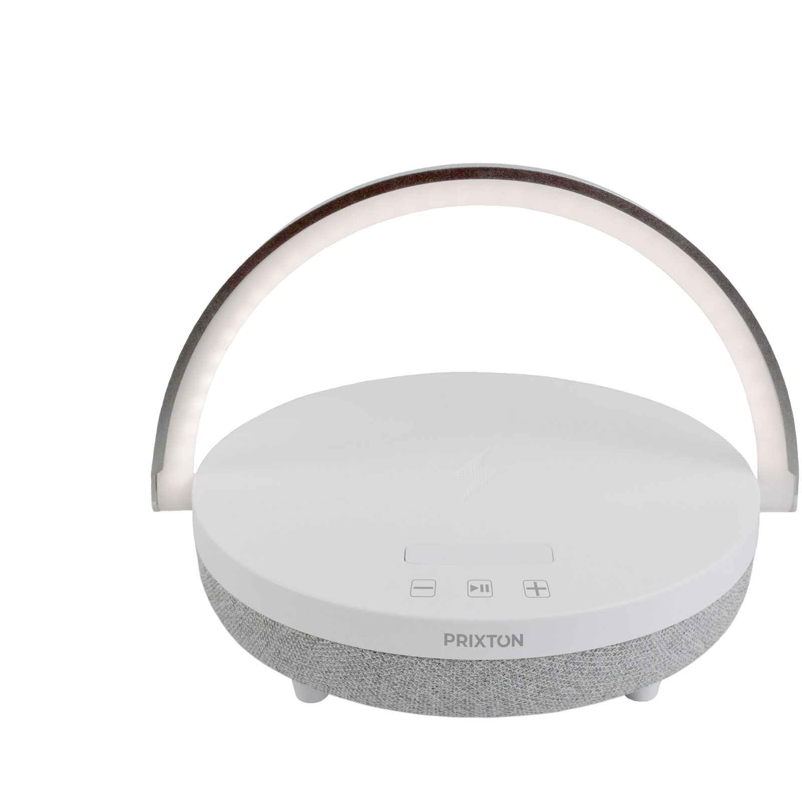Bluetooth 4-in-1 Speaker met LED en Draadloze Oplader - Duffel