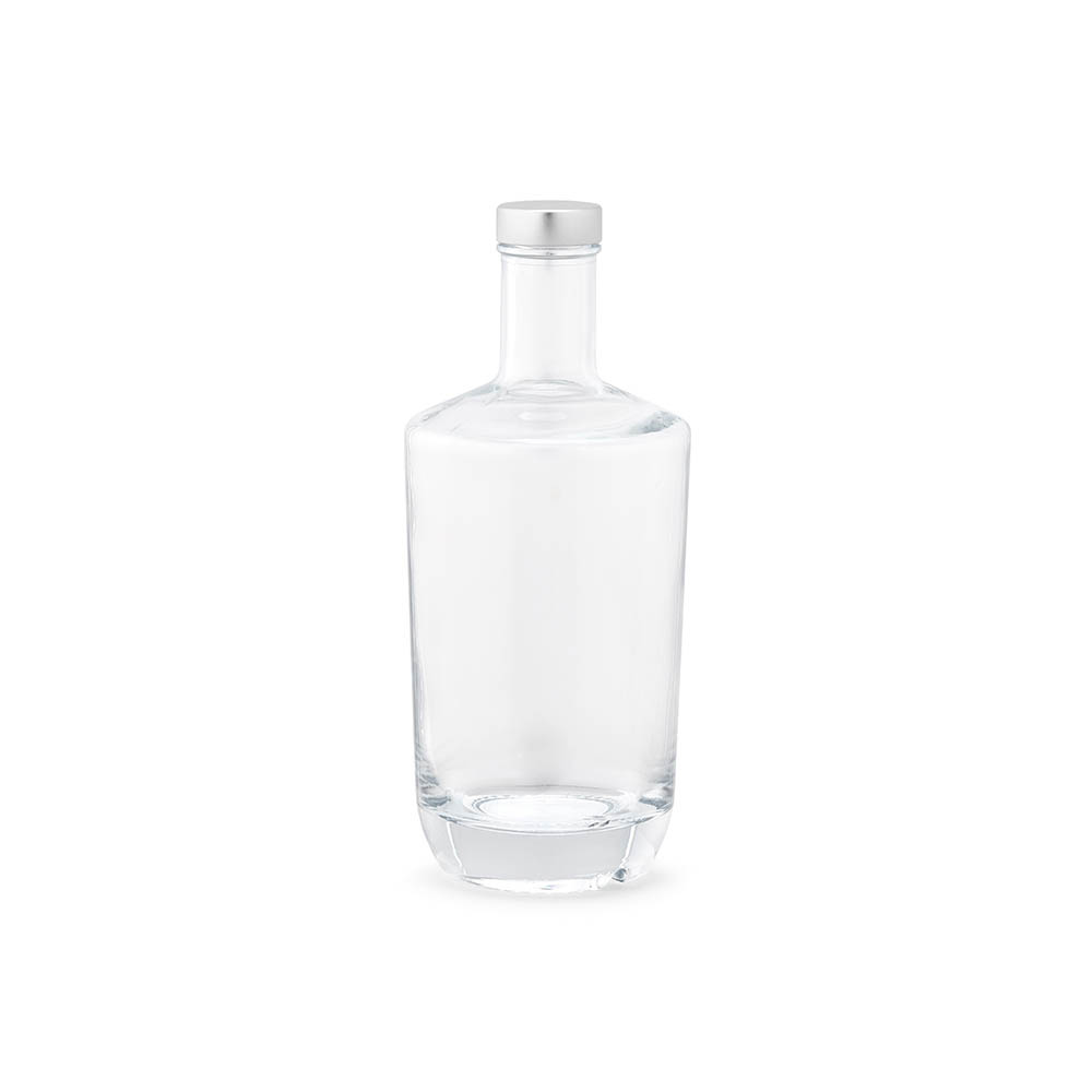 Trent glazen fles 790 ml met zilveren GPI-dop, bedrukt met uw logo