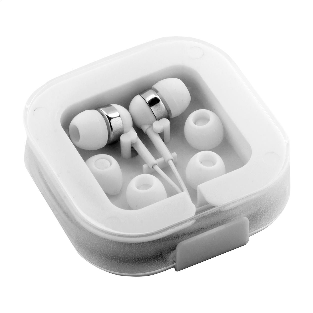 Cound in-ear oordopjes met USB-C, etui met telefoonhouder en logo