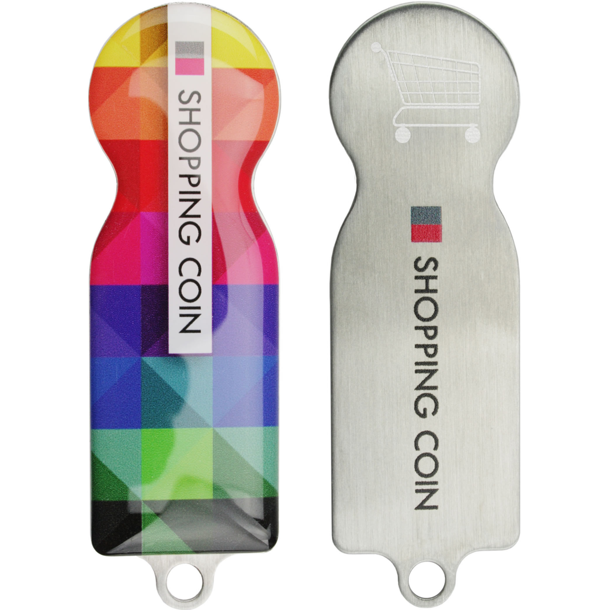 Key Ring Shopping Coin bedrukken met logo