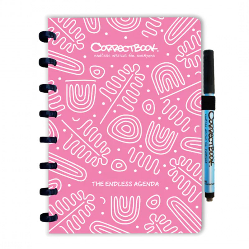Uitwisbare Agenda A5 Roze - Vinkt