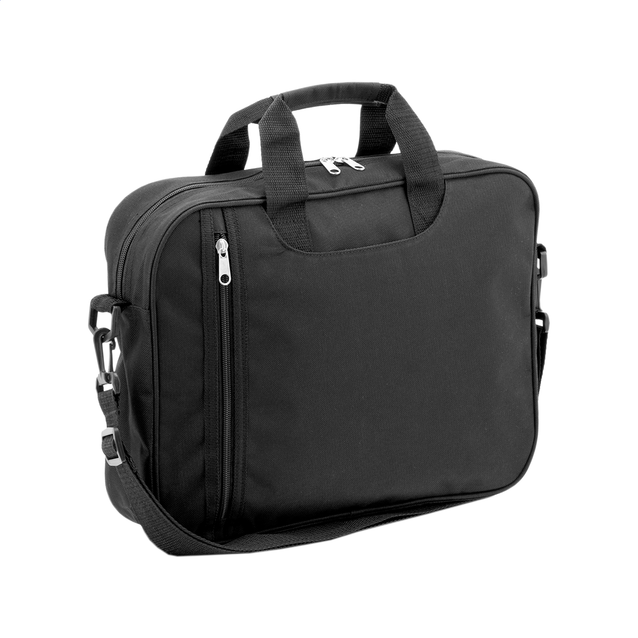 Dokkux documententas van 600D polyester met rits, schouderband en logo