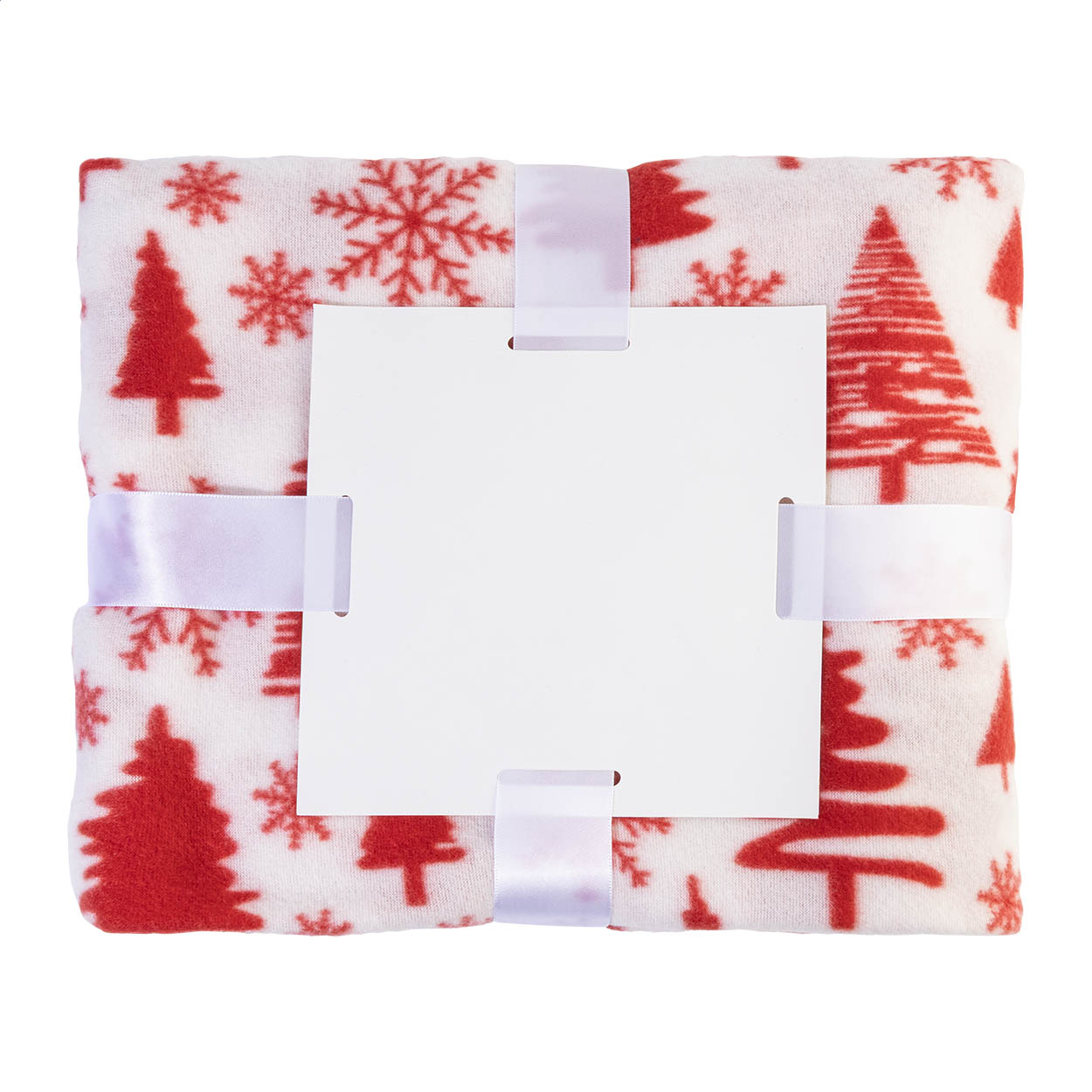 Kokkola kerstdeken van RPET-fleece 160 g/m² met logo
