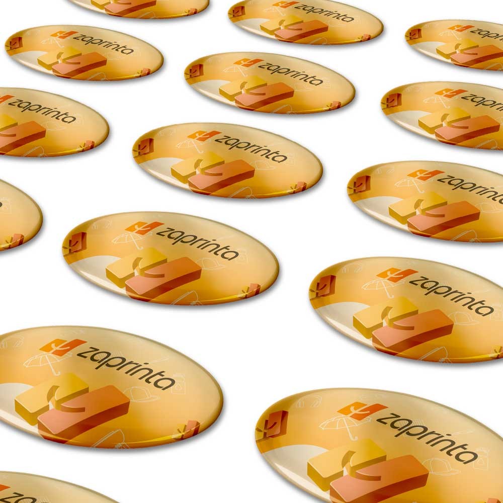 Ovale Doming Sticker 20x10 mm - Stuivekenskerke