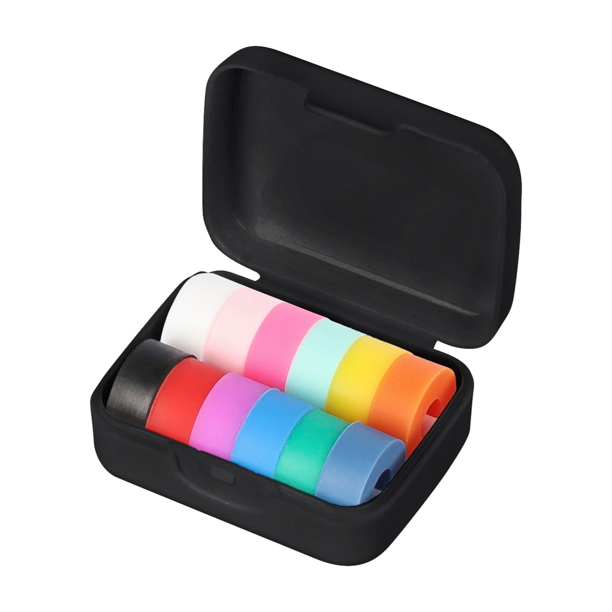 Wijnglasmarkeerder Kleurrijk Set | 12 stuks - Ruiselede bedrukken met logo