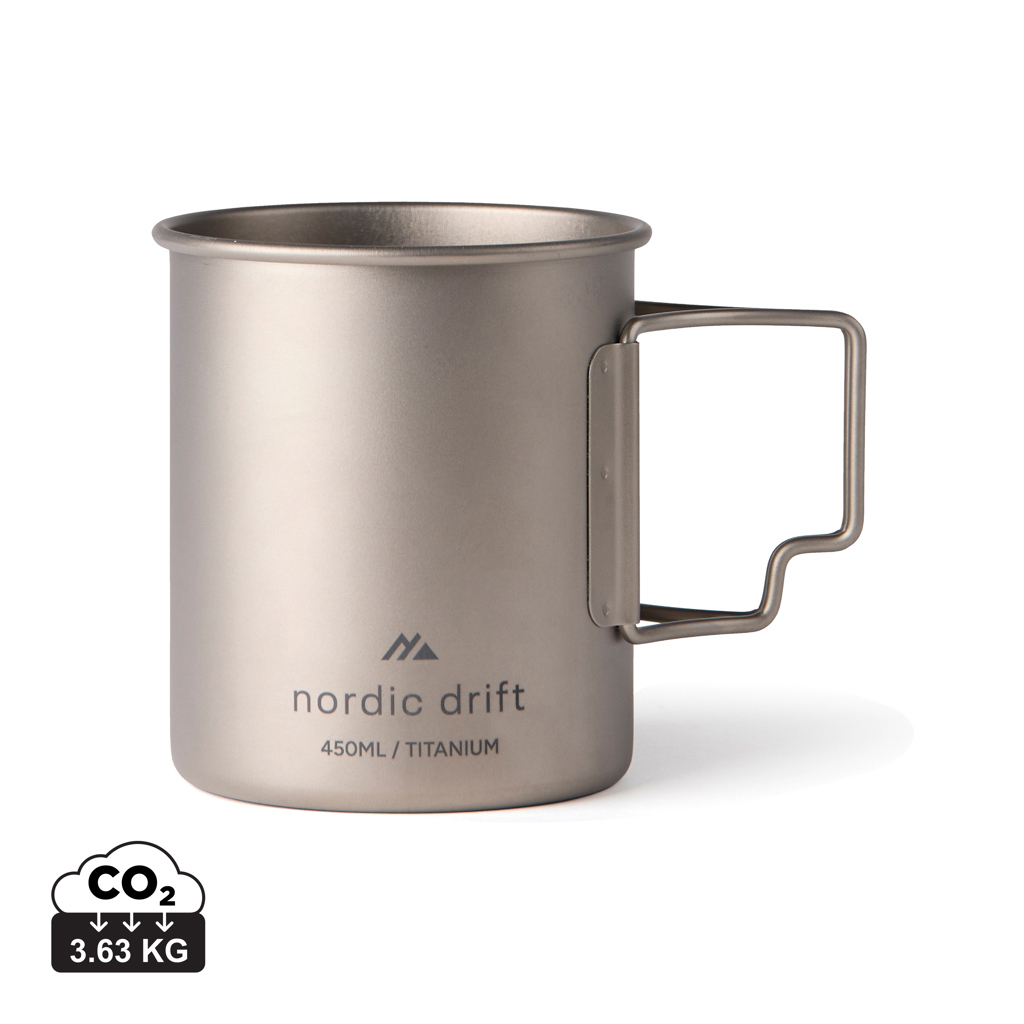 Noorderwind Trail Ultra Light Titanium Beker - Ruiselede bedrukken met logo