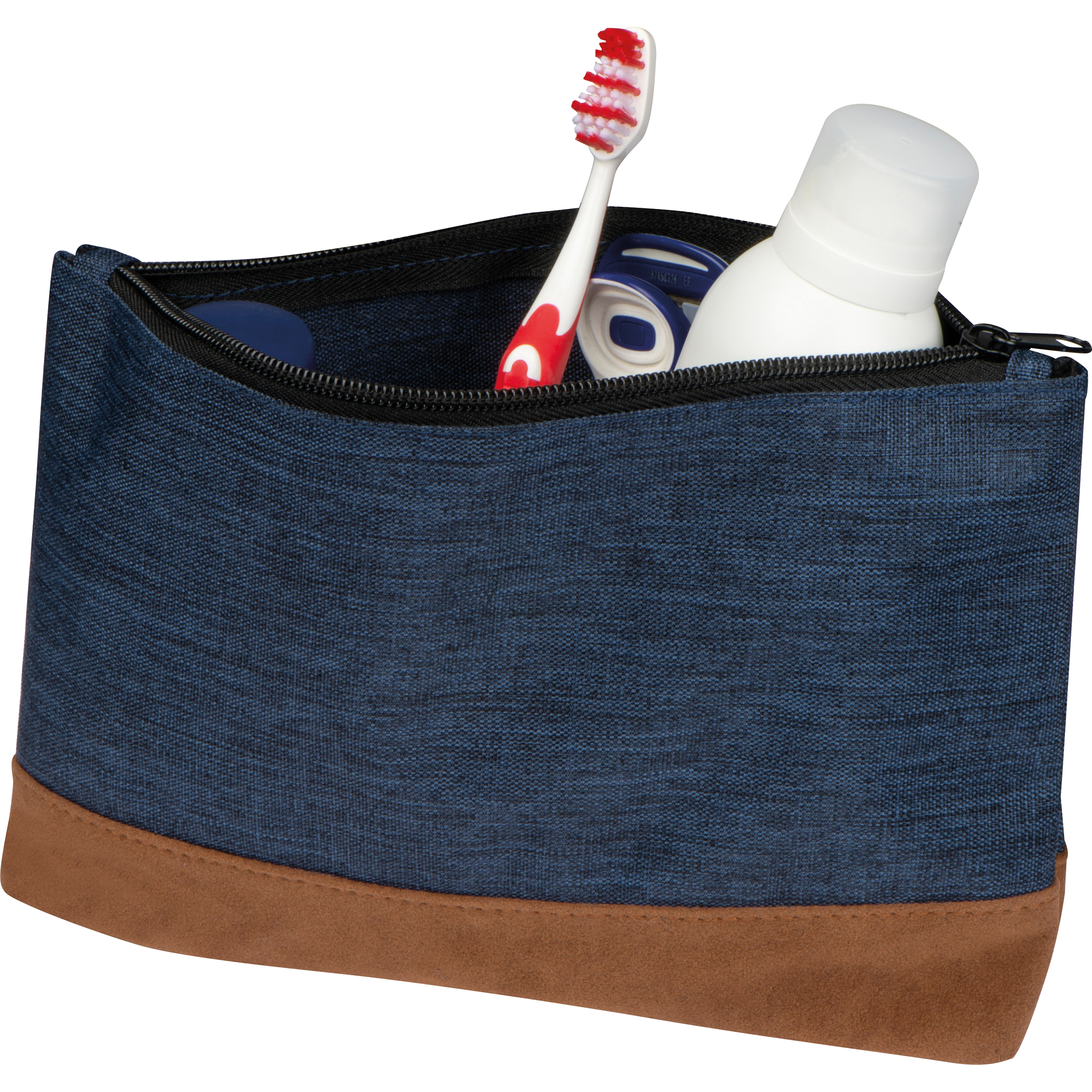 Polyester Toilettas met Suède-Uiterlijk - Grobbendonk