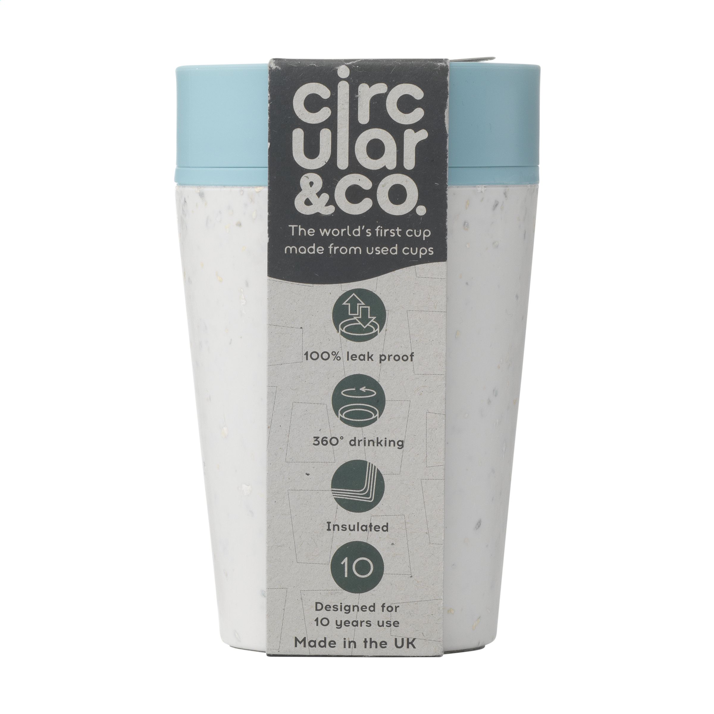 Ronde Gerecycleerde Koffiebeker 227 ml - Temse