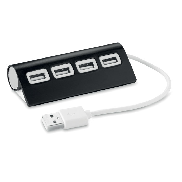 Aluminium 4-poorts USB-hub - Oud-Turnhout