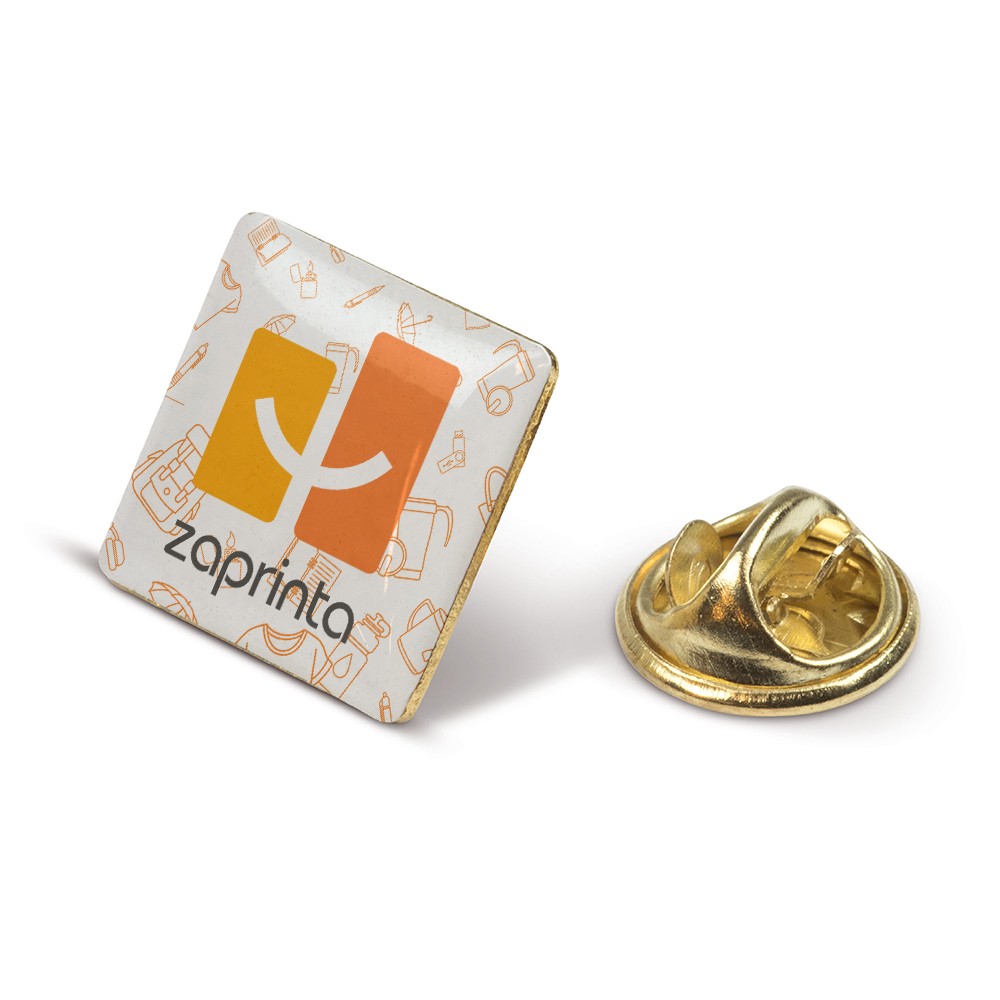 Vierkante Metalen Badge - Bree