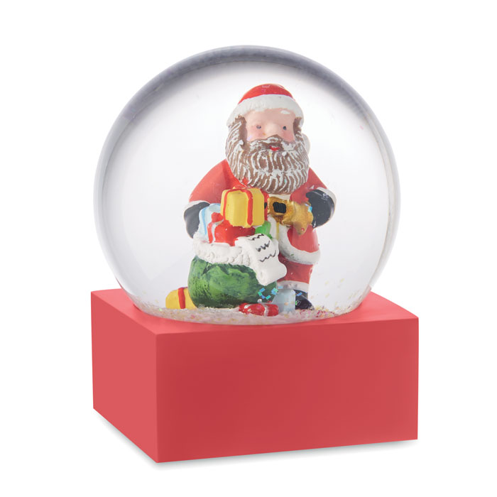 Glazen Kerst Sneeuwbol Ornament - Mol bedrukken met logo