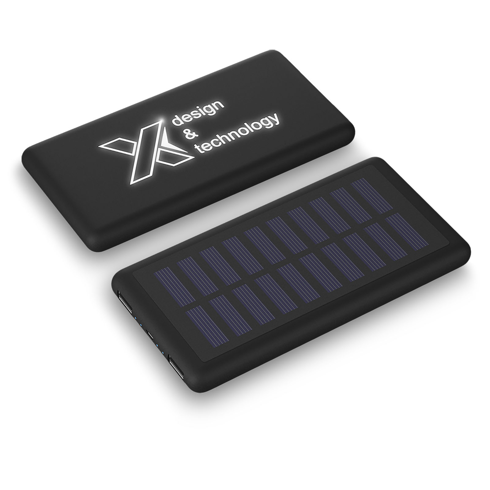 Lichtgevende Zonne-Powerbank 8000 mAh - Genk