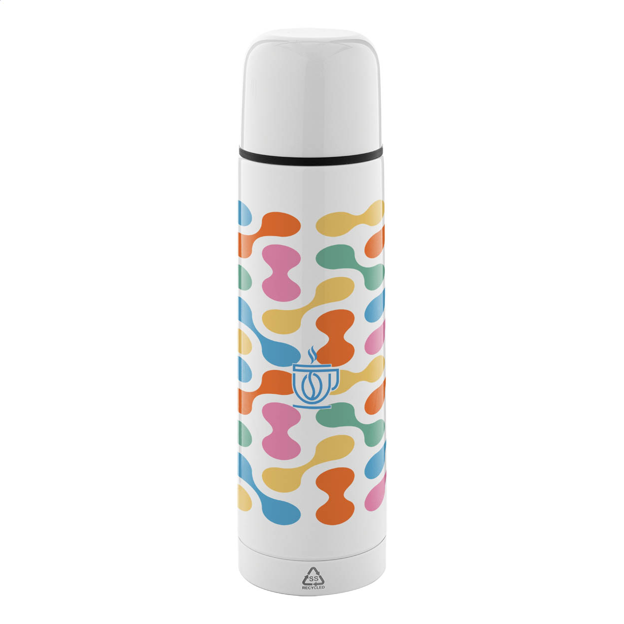 Rebusta Subo vacuümfles van gerecycled rvs voor sublimatiedruk, 500 ml