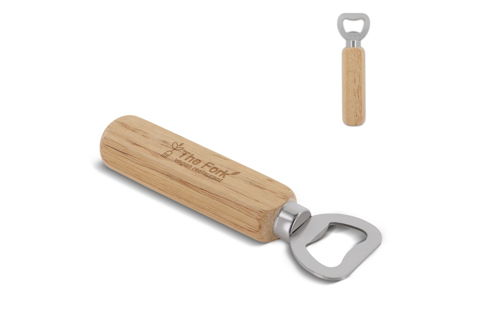 Deluxe Flesopener met Houten Handvat - Voort